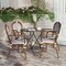 Flash Furniture Lourdes Thonet French Bistro Stacking Chair w/Arms, White/Navy PE Rattan/Bamboo Alum Frame, 4PK 4-SDA-AD642002A-WHNVY-NAT-GG - alternate 5